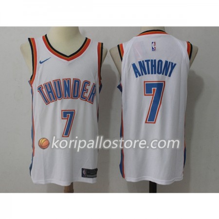 Oklahoma City Thunder Carmelo Anthony 7 Nike 2017-18 Valkoinen Miesten Pelipaidat Swingman 